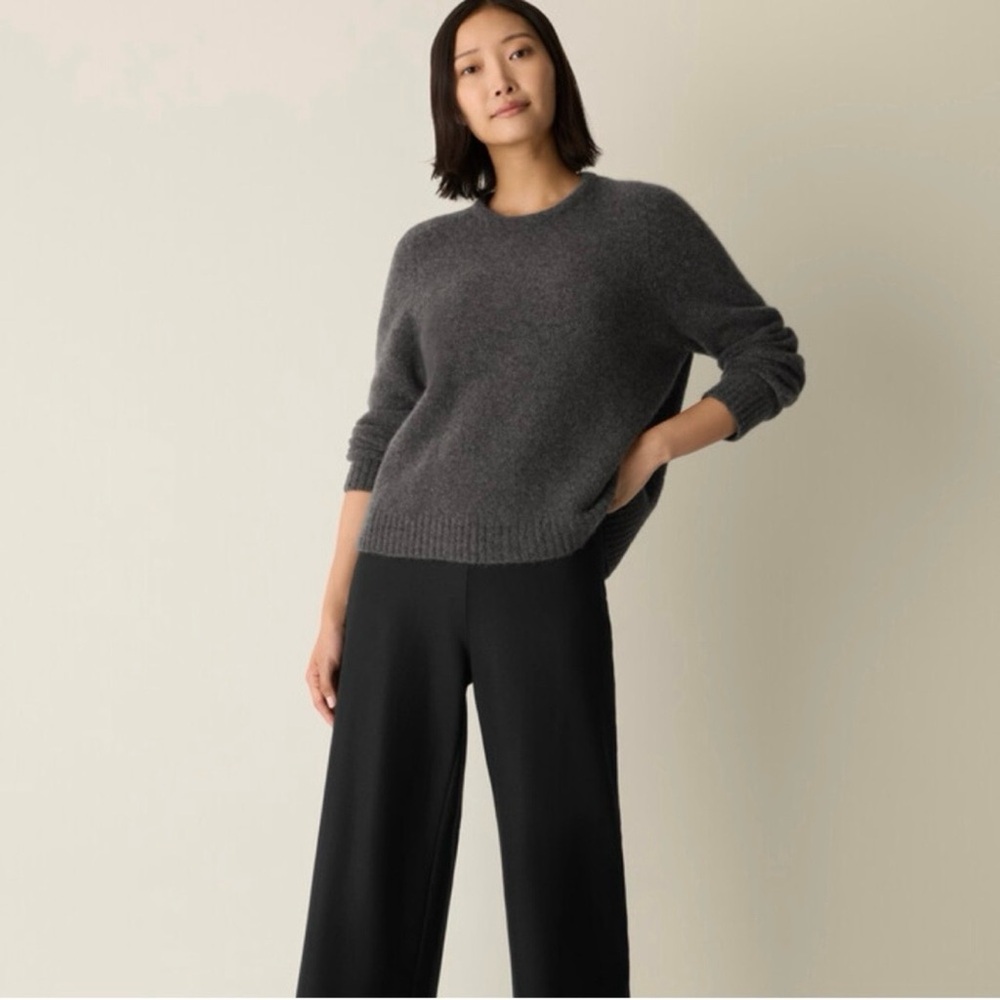 Eileen Fisher Cashmere Silk Boucle Bliss Crew Neck sweater ~ NWT - Picture 2 of 4